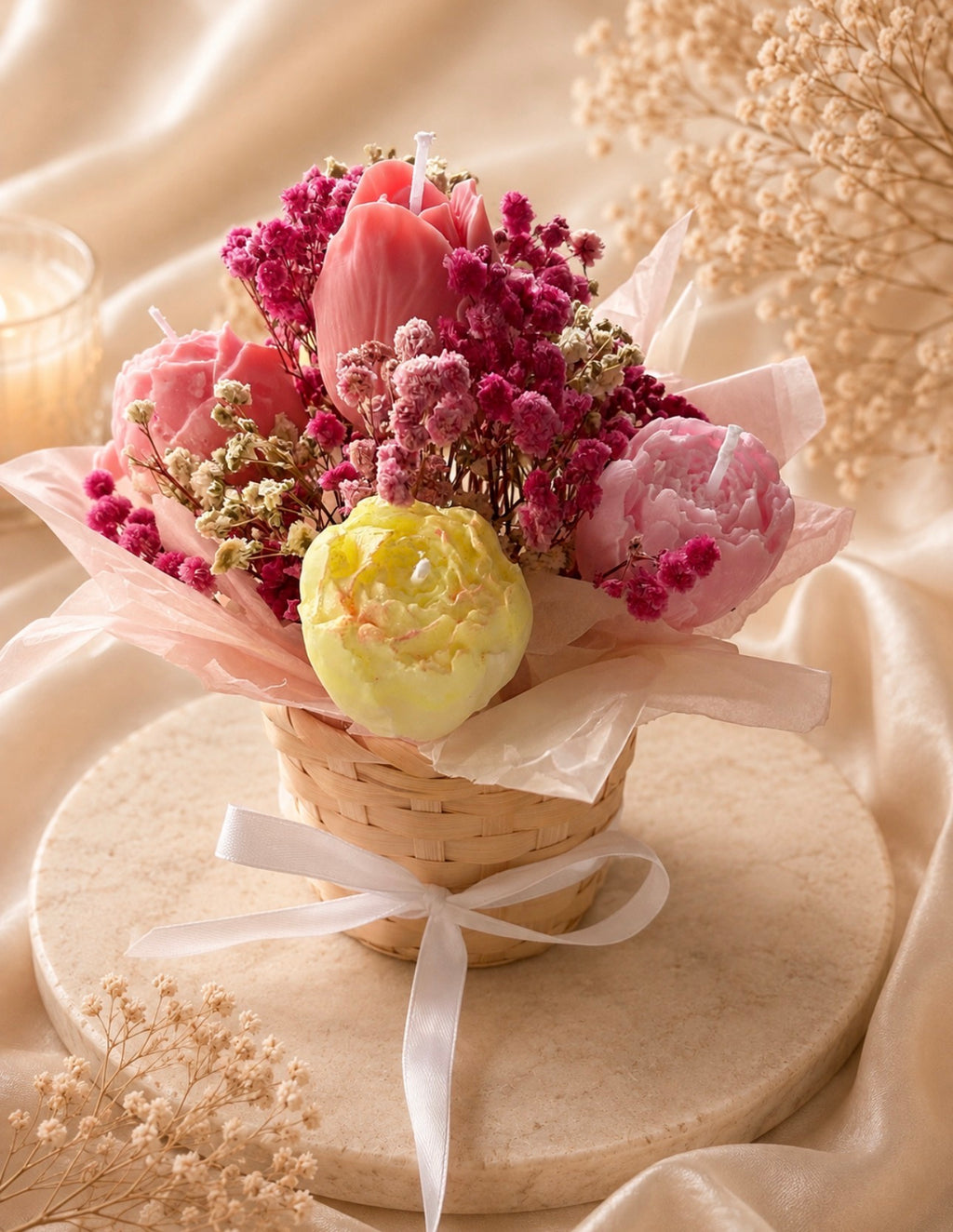 Mini Bloom Candle Bouquet