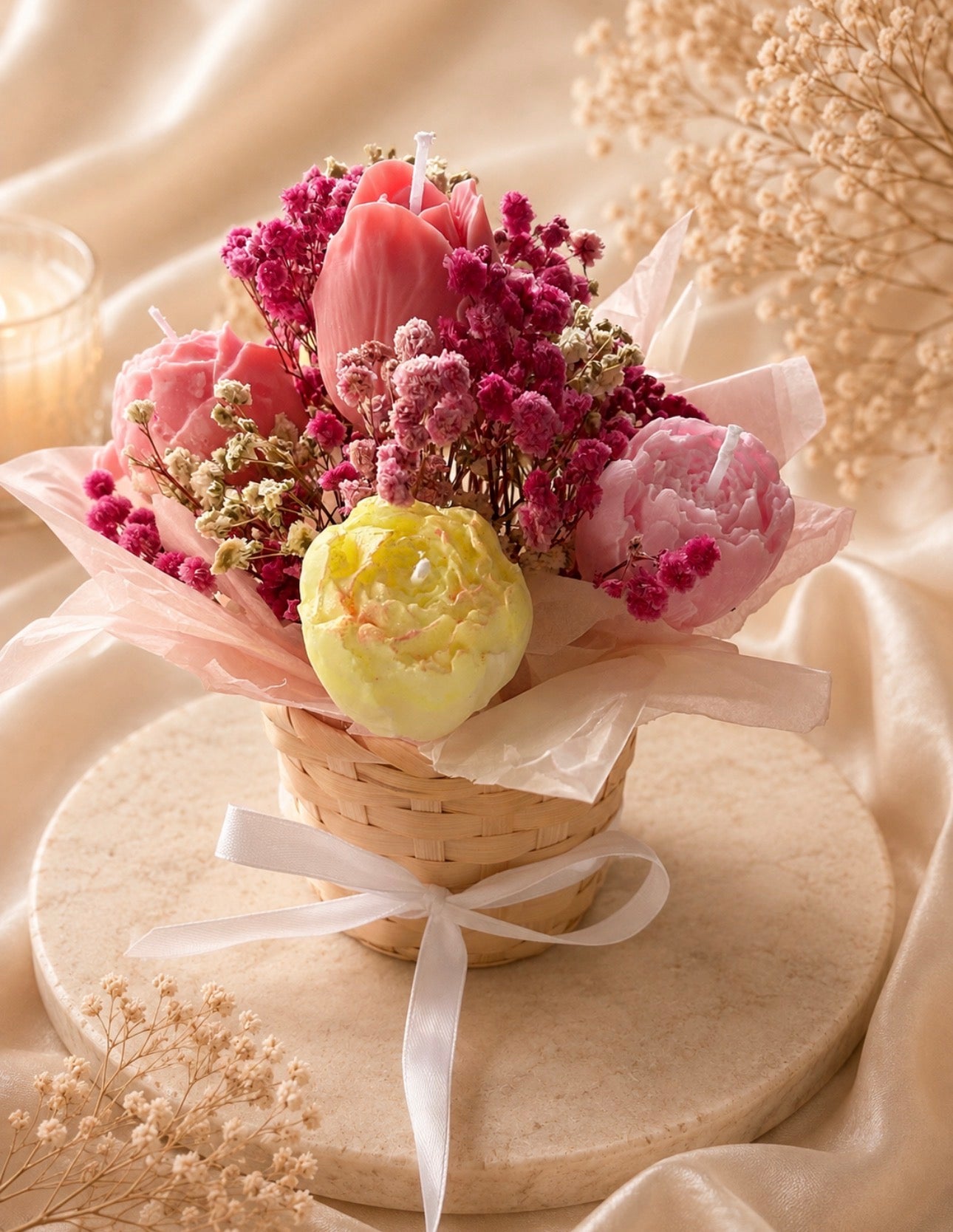 Mini Bloom Candle Bouquet