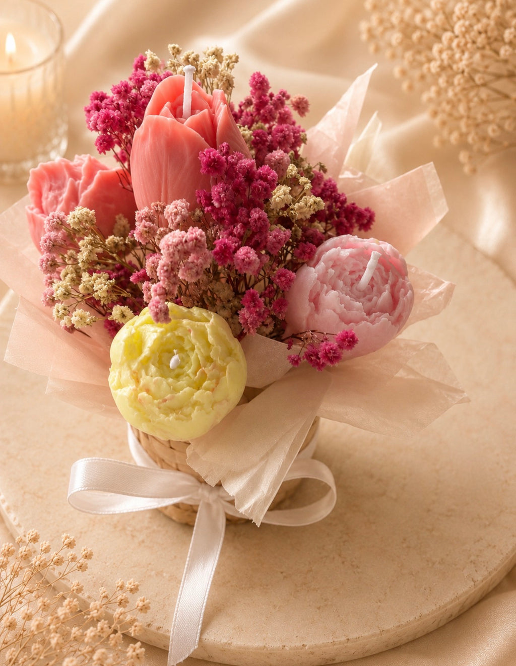 Mini Bloom Candle Bouquet