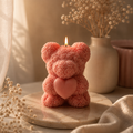 Rose Teddy Candle