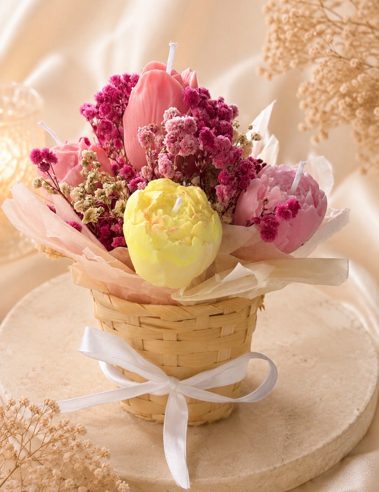 Mini Bloom Candle Bouquet