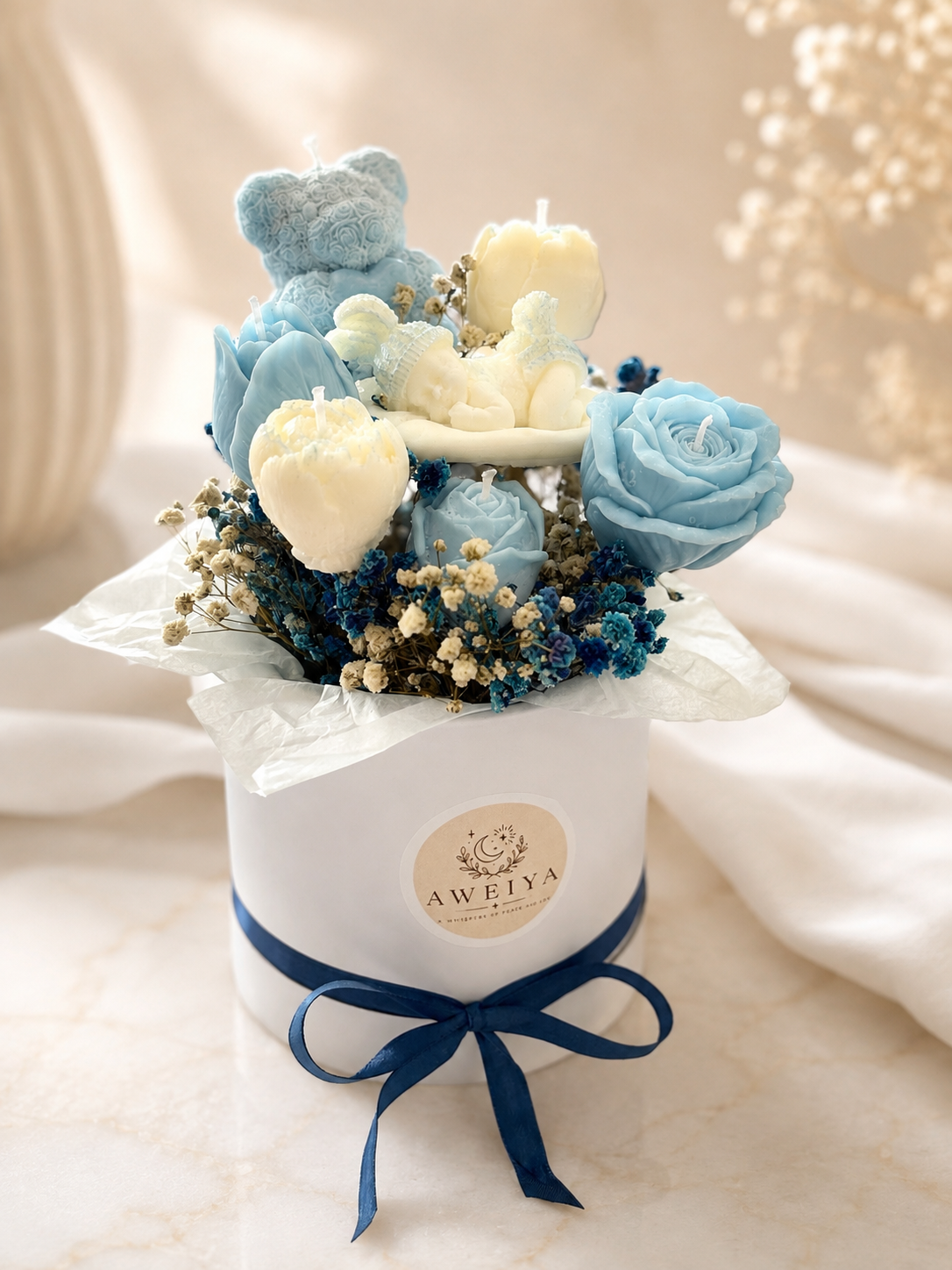 Handmade Baby Candle Bouquet