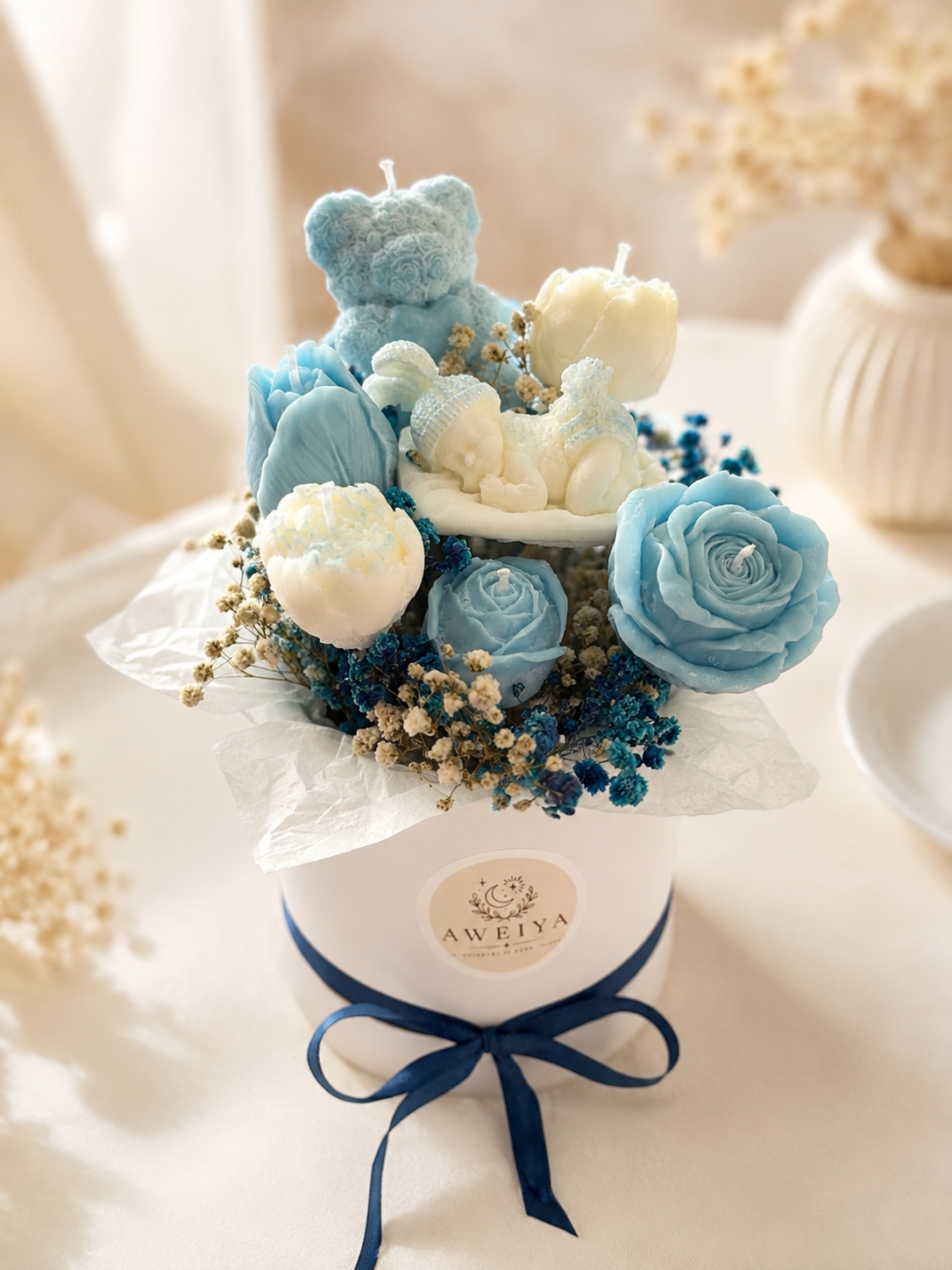 Handmade Baby Candle Bouquet