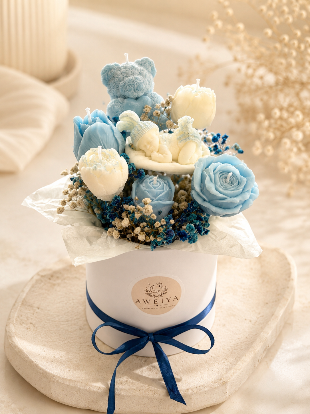 Handmade Baby Candle Bouquet